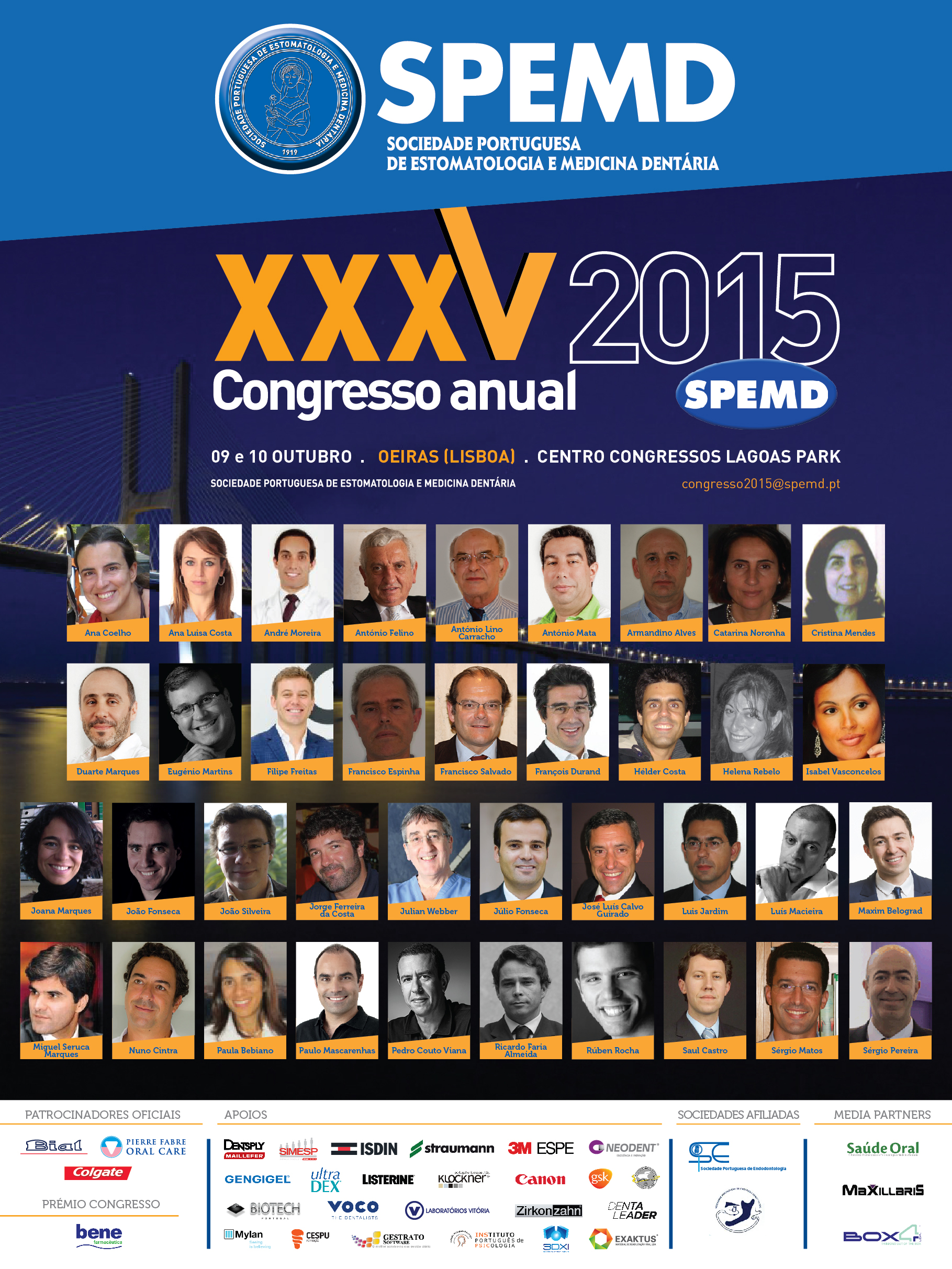 Cartaz Oradores Congresso 2015